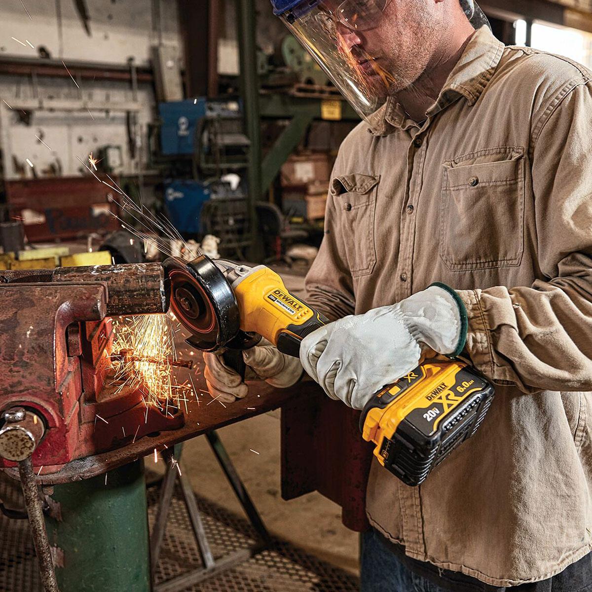 Cordless Angle Grinder For Dewalt 20V Max Batteries – Metal Cutting, XR Style, Tool Only